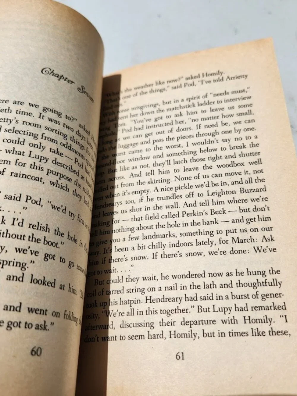 The Borrowers Afloat Vintage Book Paperback by Mary Norton Chapter Books Young A